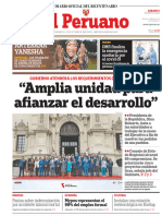 El Peruano: "Amplia Unidad para Afianzar El Desarrollo"