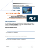 Autovaluación: Sistemas Contables Y Calculo Financiero Bloque 1 - Eje 1