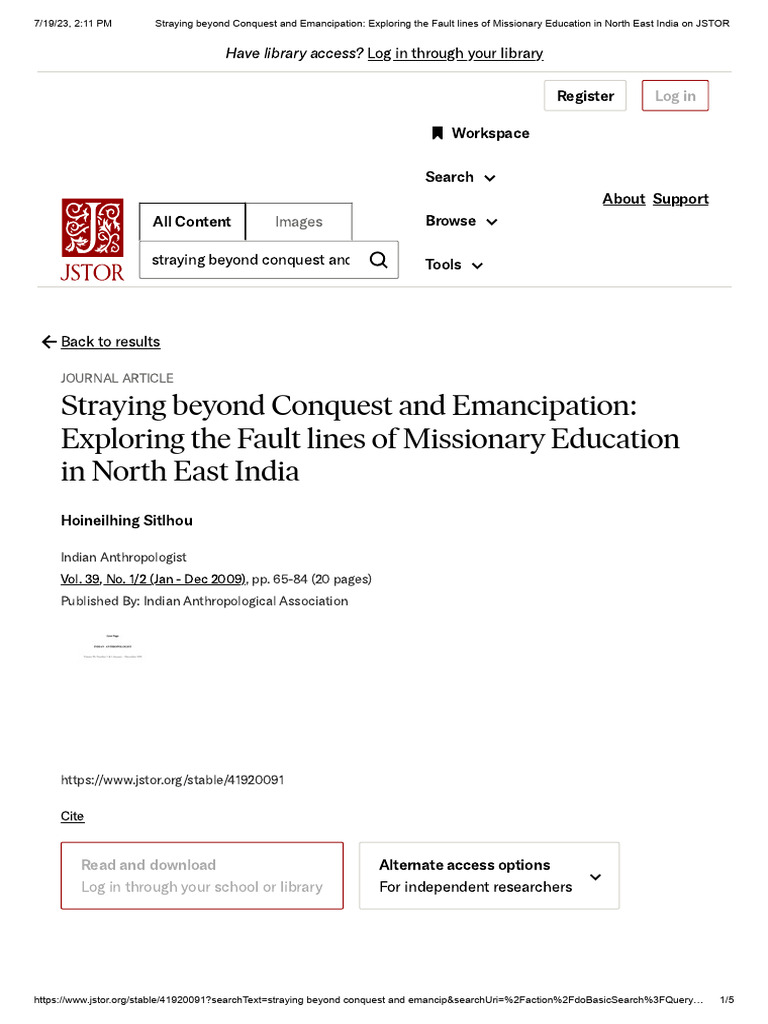 Straying Beyond Conquest and Emancipation Exploring The Fault Lines