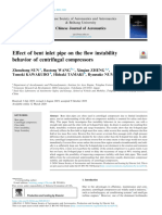 Effect of Bent Inlet Pipe On The Flow Instability