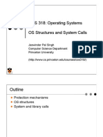 COS 318: Operating Systems OS Structures and System Calls
