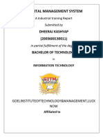 INDUSTRIAL TRAINING REPORT DHH