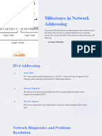 Milestones in Network Addressing