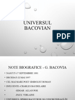Universul Bacovian