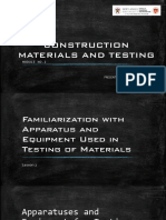 Module No 2 Equipment and Apparatus For Construction Materials Testing