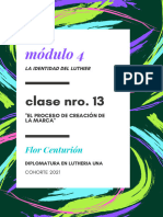 Clase 13. El Proceso de Creación de La Marca