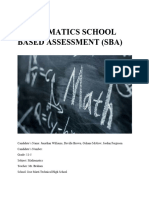 Mathematics School Based Assessment3