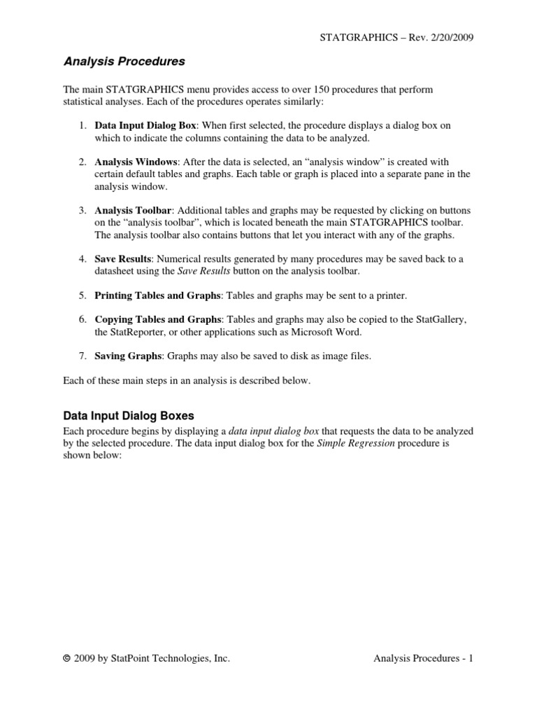 Analysis Procedures: Data Input Dialog Boxes | PDF | Boolean Data Type ...