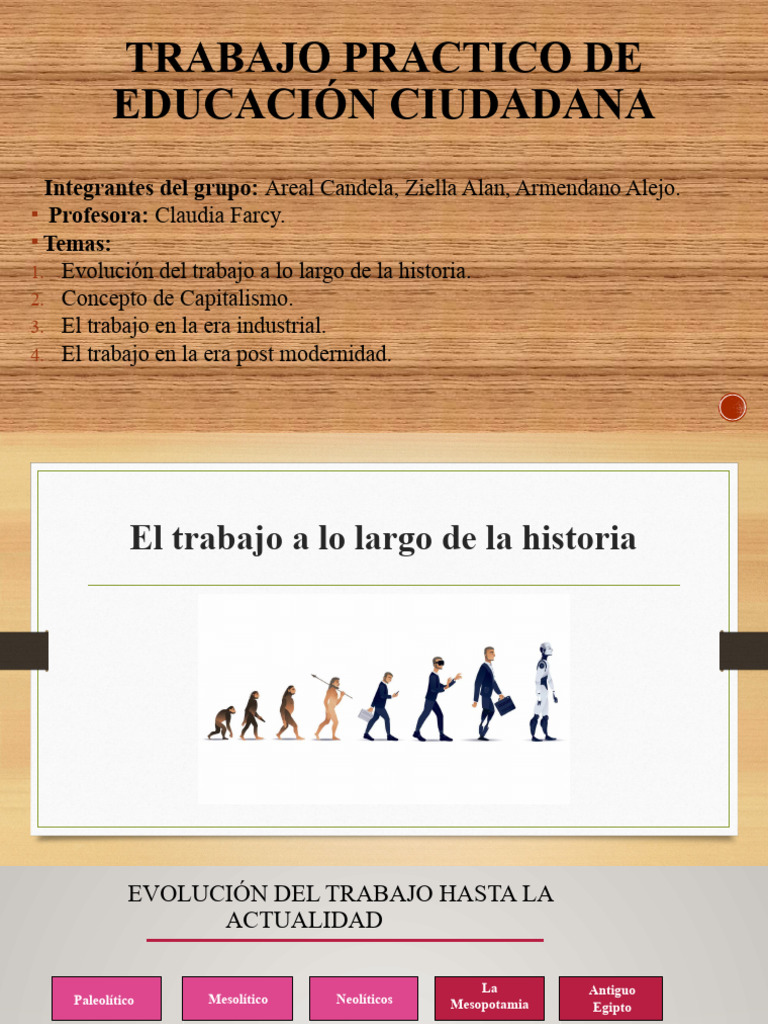 Evolución del Trabajo a lo Largo de la Historia | PDF | Revolución ...