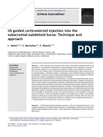 Bursa subacromiodeltoidea injeccion corticosteroides