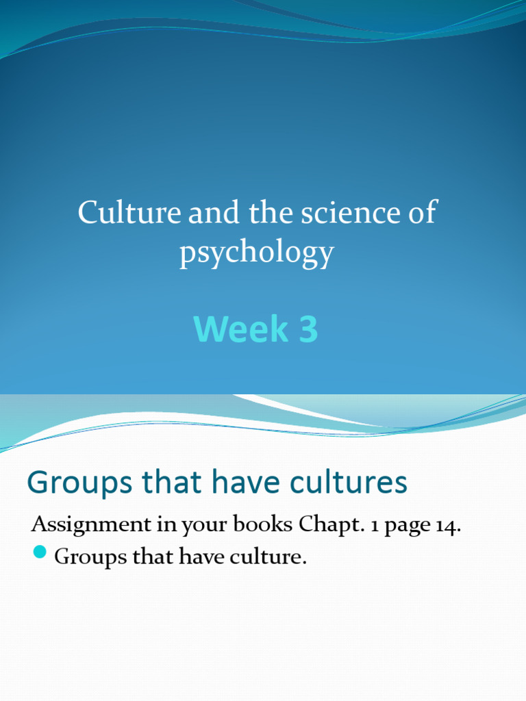 Understanding Culture in Psychology | PDF | Homosexuality | Social ...