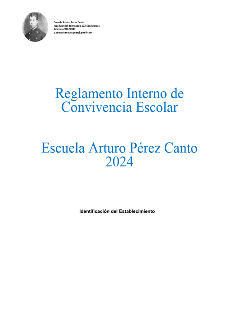 Reglamento Interno de Convivencia 2024 SIGE | PDF | Maestros | Escuelas