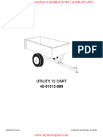 Utility 12 Cart 45-01013-999: FORM NO. 40788 (REV. 04/16/08) Printed in Usa