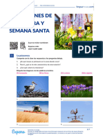 Expresiones de Primavera y Semana Santa Castellano Spanish Student