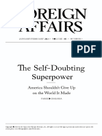 Fareed Zakaria, The Self-Doubting Superpower