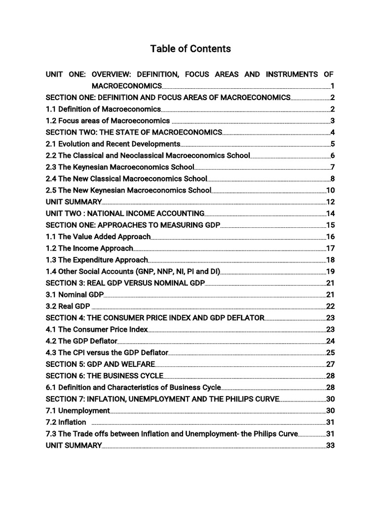 Macroeconomics Overview and Key Concepts | PDF