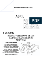 Calendario Ilustrado Mes de Abril