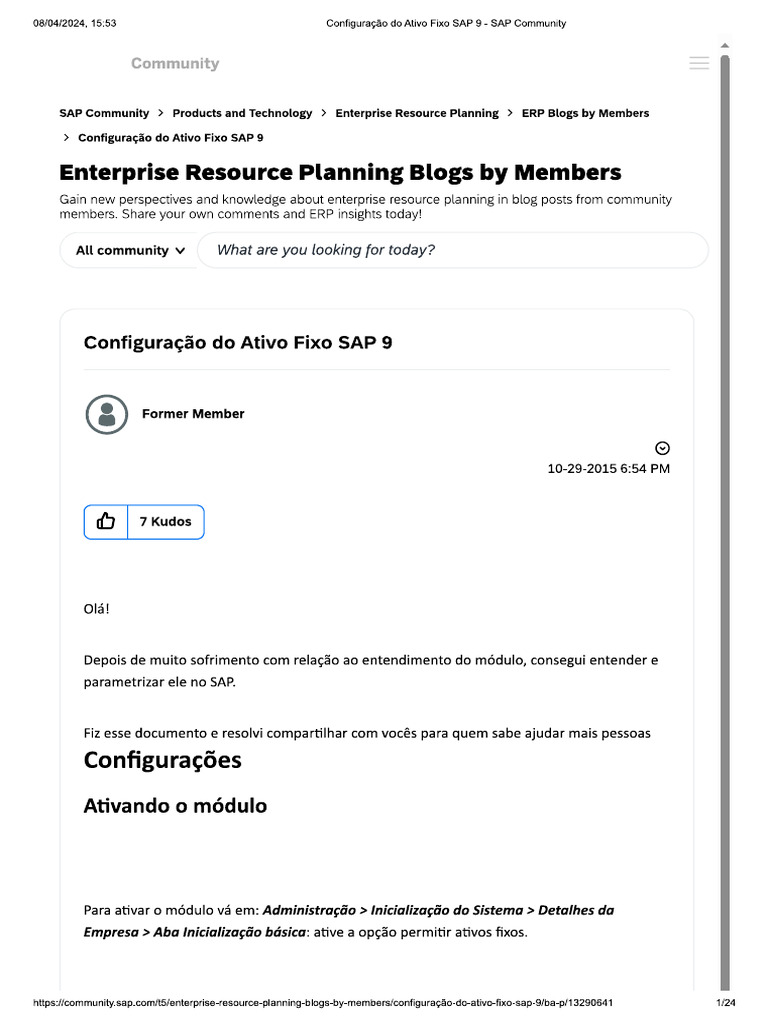 Imobilizado SAP | PDF