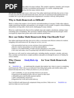 Online Math Homework Help Chat