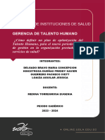 Cómo Definir Un Plan de Optimización Del Talento Humano, para El Nuevo Período Anual de Gestión en La Organización Prestadora de Servicios de Salud