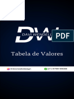 Tabela de Preços Davi Wendell