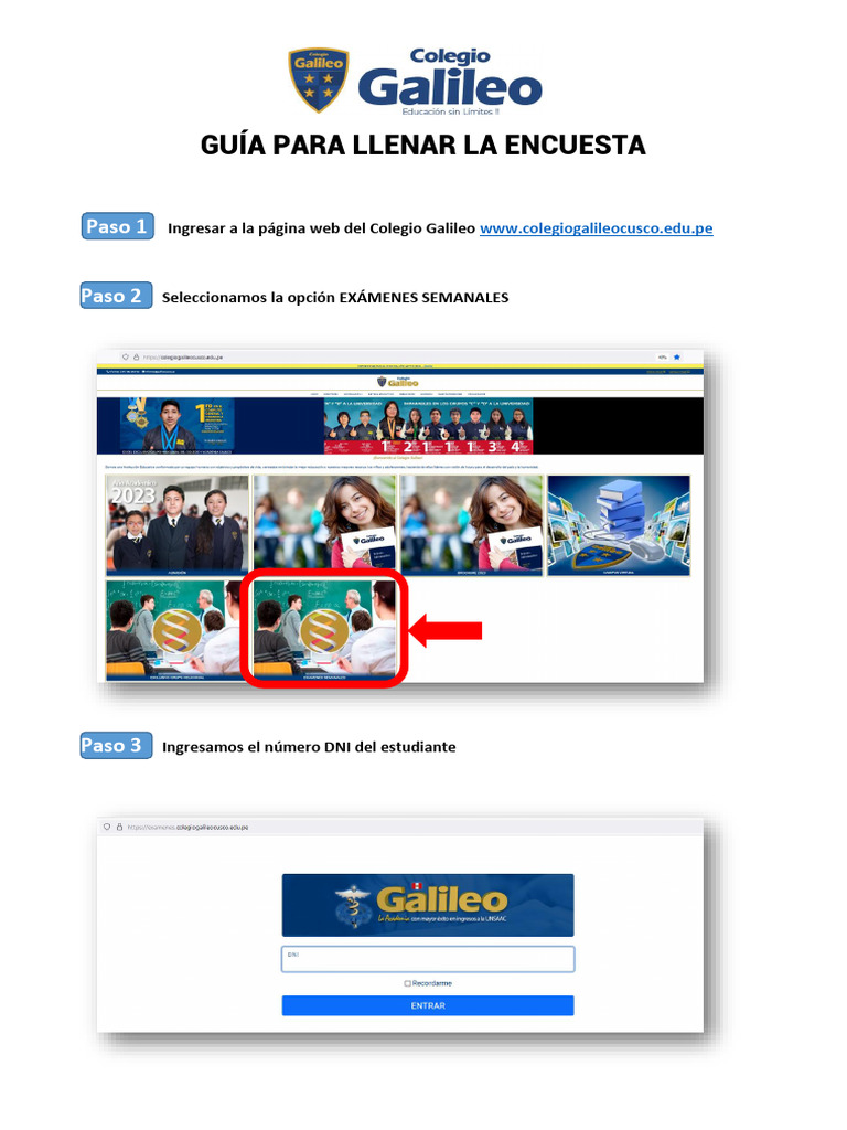 Guía para Llenar La Encuesta | PDF