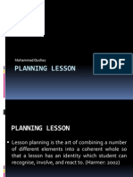 Planning Lesson Presentation