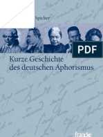Leseprobe aus: "Kurze Geschichte des deutschen Aphorismus" von Friedemann Spicker