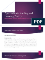 Approaches To Teaching and Learning (Part 1