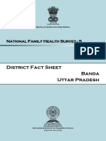 District Factsheet Banda Uttar Pradesh NFHS-5