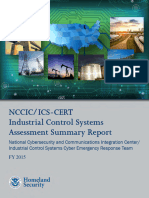 FY2015 Industrial Control Systems Assessment Summary Report S508C