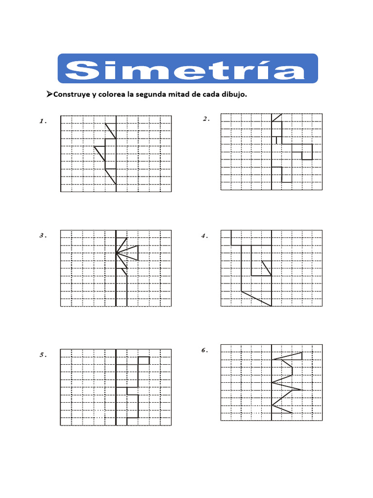 Ejercicios de Simetría para Cuarto Grado | PDF
