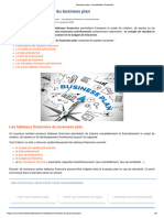 Business plan _ les tableaux financiers