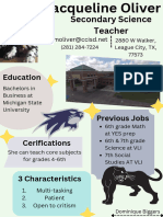 Purple and Green Meet The Teacher Introduction Graphic 2