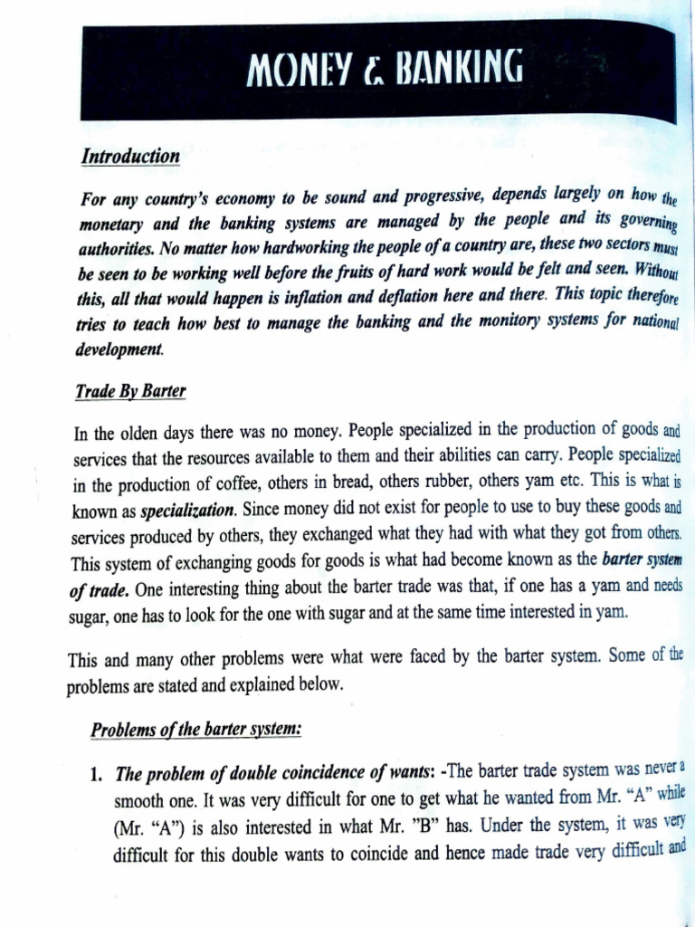 Money and Banking PDF