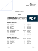 Primer Periodo Académico 2022: Código Asignatura O Actividad Académica Créditos Calificación