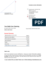 1page Bank of America Bank Statement 1