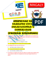 APE de Derecho Civil - Obligaciones y Contratos - Primer Bimestre - Unificado - MESD