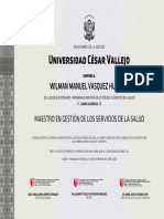 Universidad César Vallejo: Wilman Manuel Vasquez Huaman