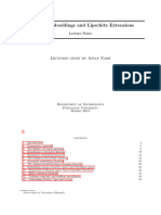 Embeddings Extensions