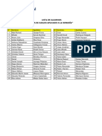 Lista de Alumnos - Minería