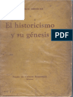 Meinecke El Historicismo y Su Génesis