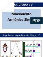 Problemas de Aplicación Física Grado 11 Movimiento Armonico Simple