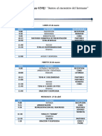 Horario Pascuita 2024