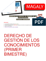 APE de Itinerario II Derecho de Gestión de Los Conocimientos - Primer Bimestre - MESD