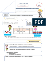 Actividad matemática lunes 11 abril-2° grado