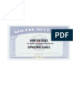 699-18-3181 Siphora: Jones