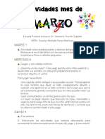 Actividades de MARZO 2023 DR - Norberto USAER91