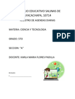 Agendas de Ciencias 5to 1er TRIMESTRE