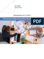 Programa Técnicas de Trabajo para Equipos de Alto Desempeño